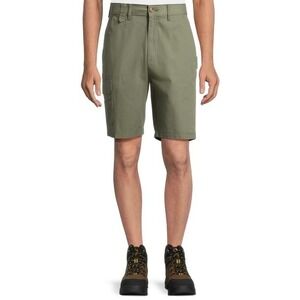 Brahma Mens Green Artichoke Ripstop Cargo Work Shorts Size 40 Hammer Loop